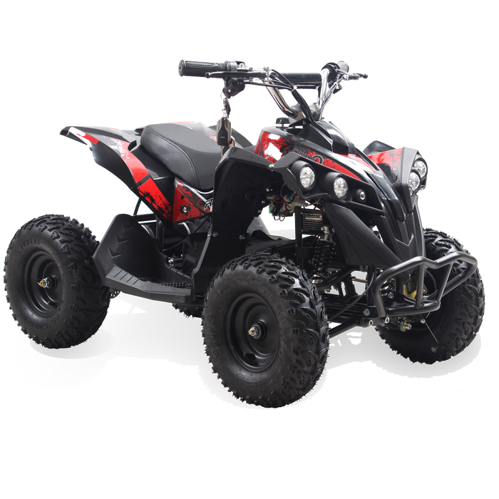 Rosso eQuad Q 1200W ATV 4 Wheeler for Kids - Red Decals Featured
