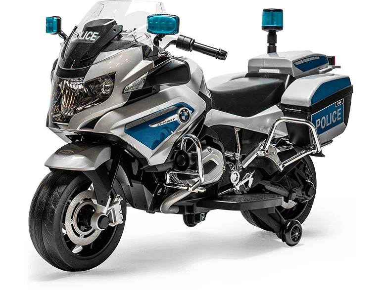 Rosso Motors Police Bike For Kids with head lights and police sound Rosso Motors Canada