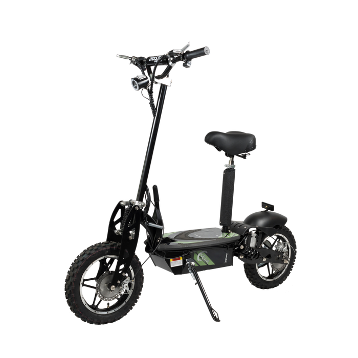 Rosso Cobra Foldable Stand Kick Electric Scooter with Seat Green