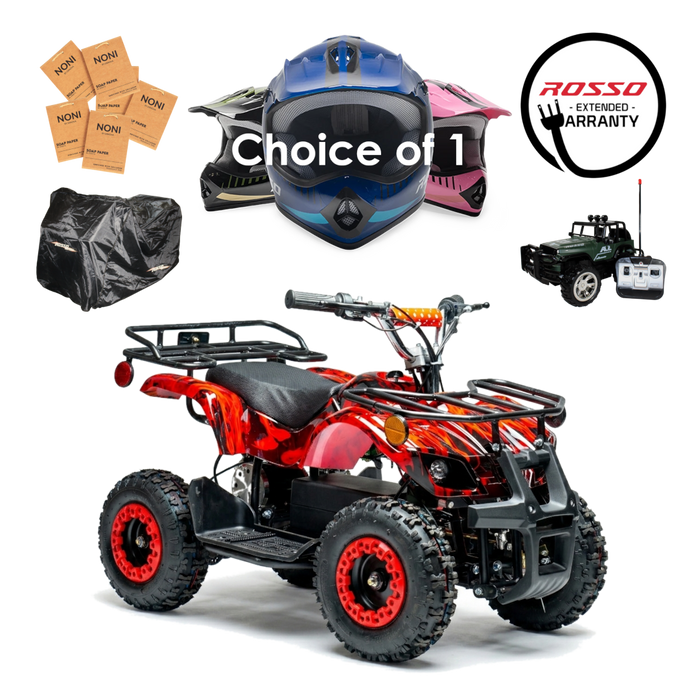 Rosso eQuad X 4-wheeler Bundle - Inferno Red