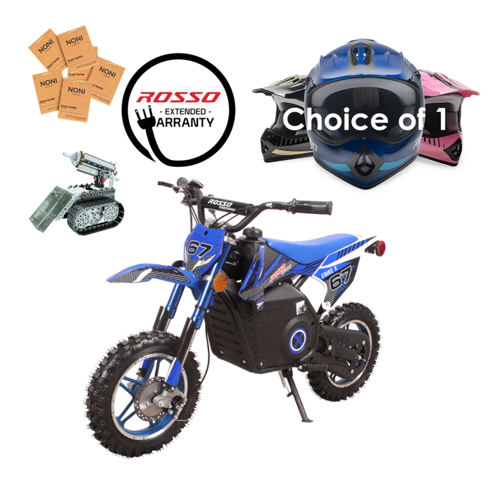 Rosso eBike X Dirt Bike Bundle - Blue