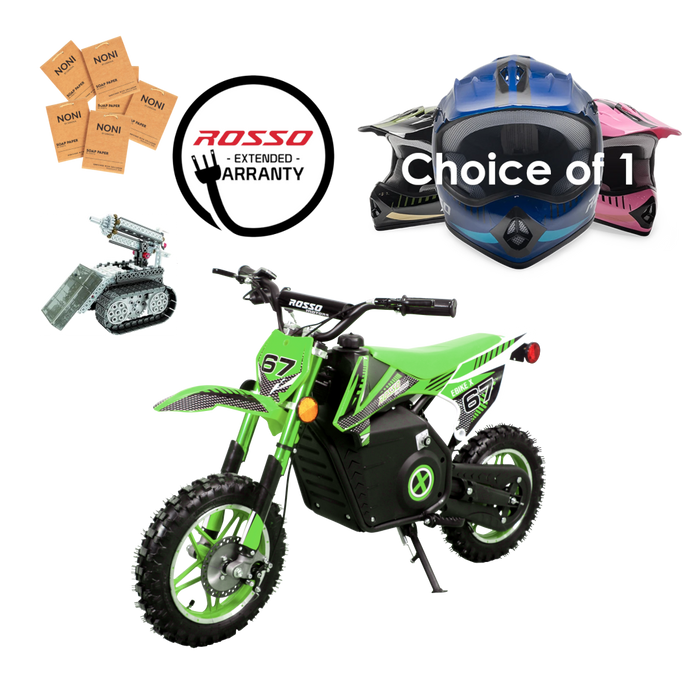 Rosso eBike X Dirt Bike Bundle - Green