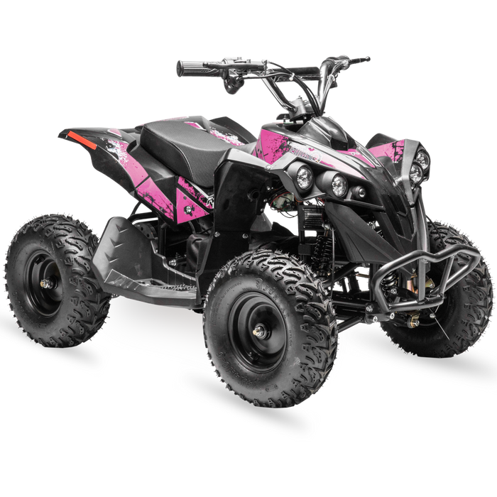 Rosso eQuad Q 1000W ATV 4 Wheeler for Kids - Pink Decals Featured