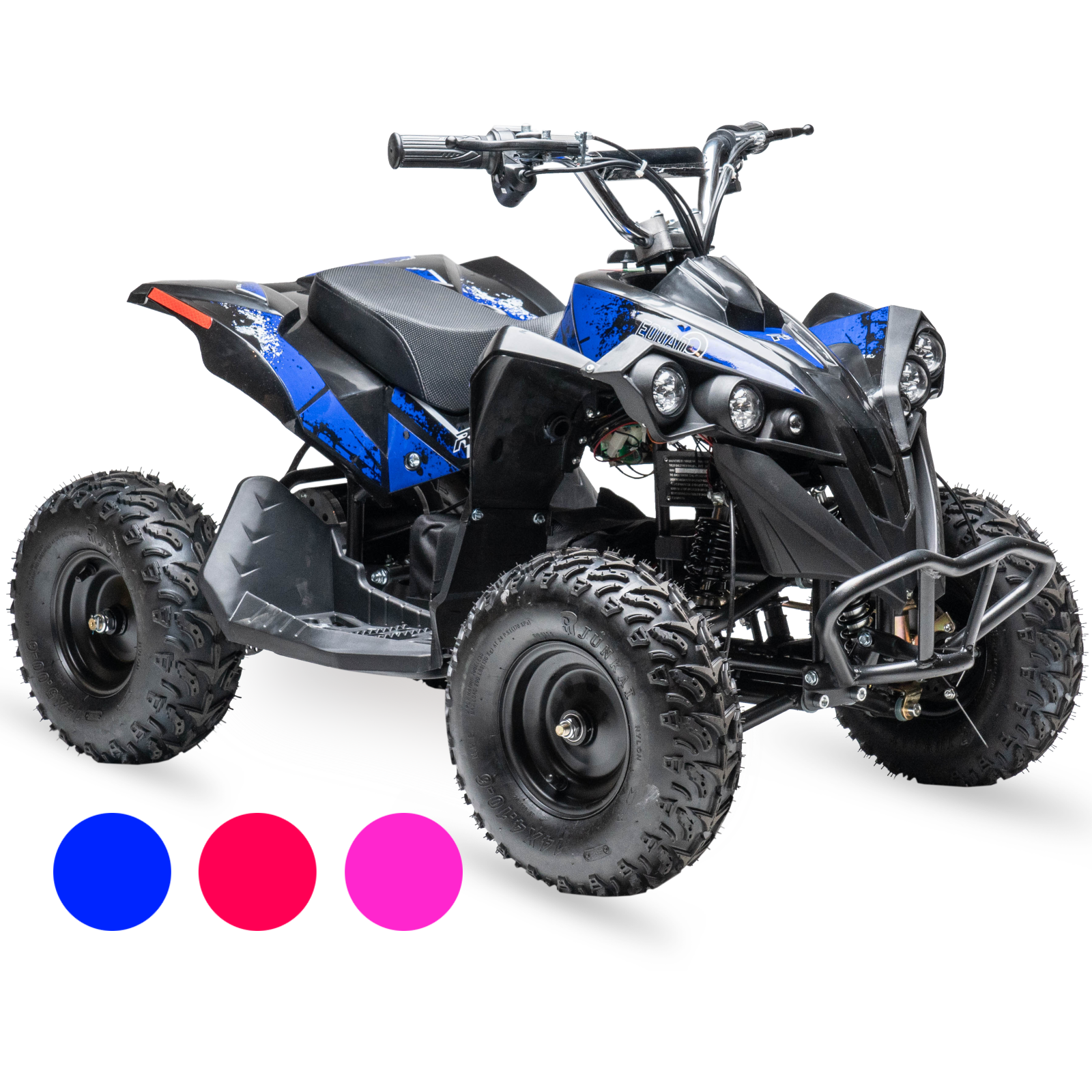 Rosso eQuad Q 1000W ATV 4 Wheeler for Kids 3 colors in 1 Rosso