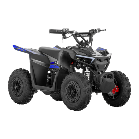 Rosso eQuad P | 1000W motor electric 4 wheeler for kids | Blue Decals Featured