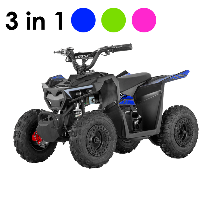 Rosso eQuad P | 1000W motor electric 4 wheeler for kids | 3in1 colours