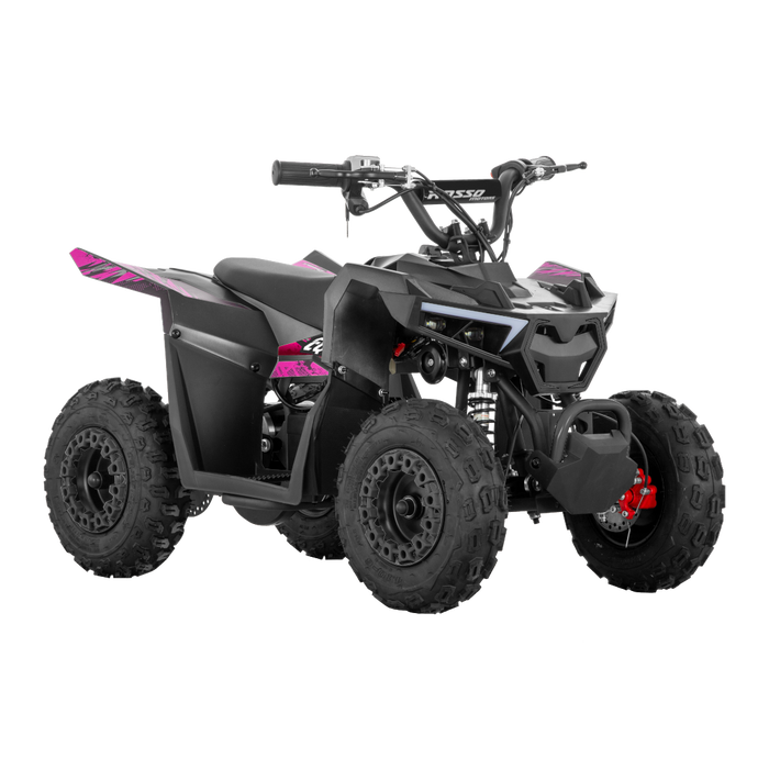 Rosso eQuad P | 1000W motor electric 4 wheeler for kids | Pink Decals Featured