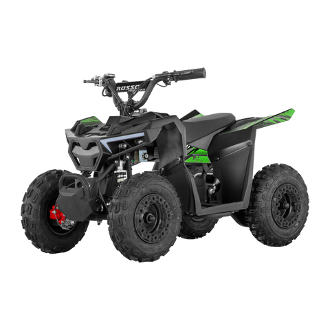 Rosso eQuad P | 1000W motor electric 4 wheeler for kids | Green Decals Featured