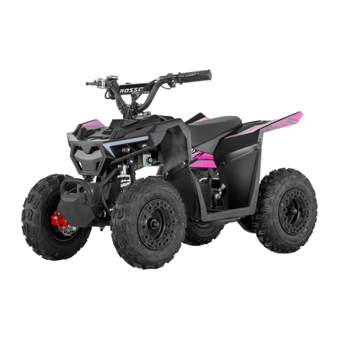 Rosso eQuad P | 1000W motor electric 4 wheeler for kids | Pink Decals Featured
