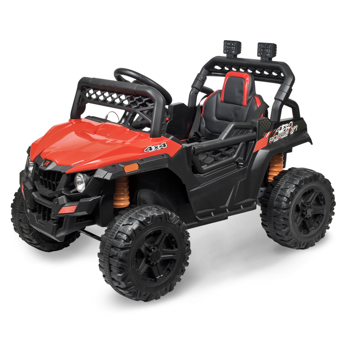 My First Rosso X1 ride-on 4 Wheeler For Kids - With Remote Control - Red & Black