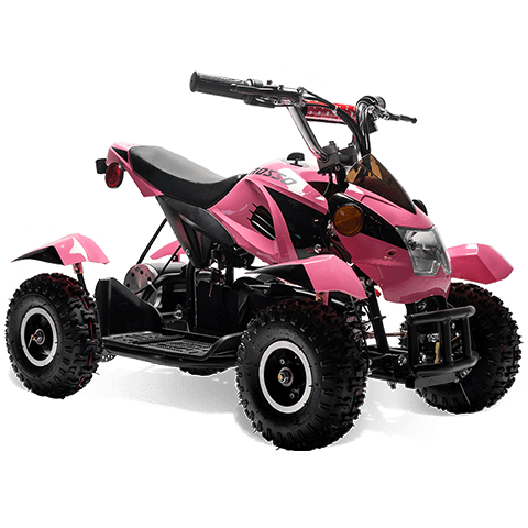 Pink electric four wheeler hotsell